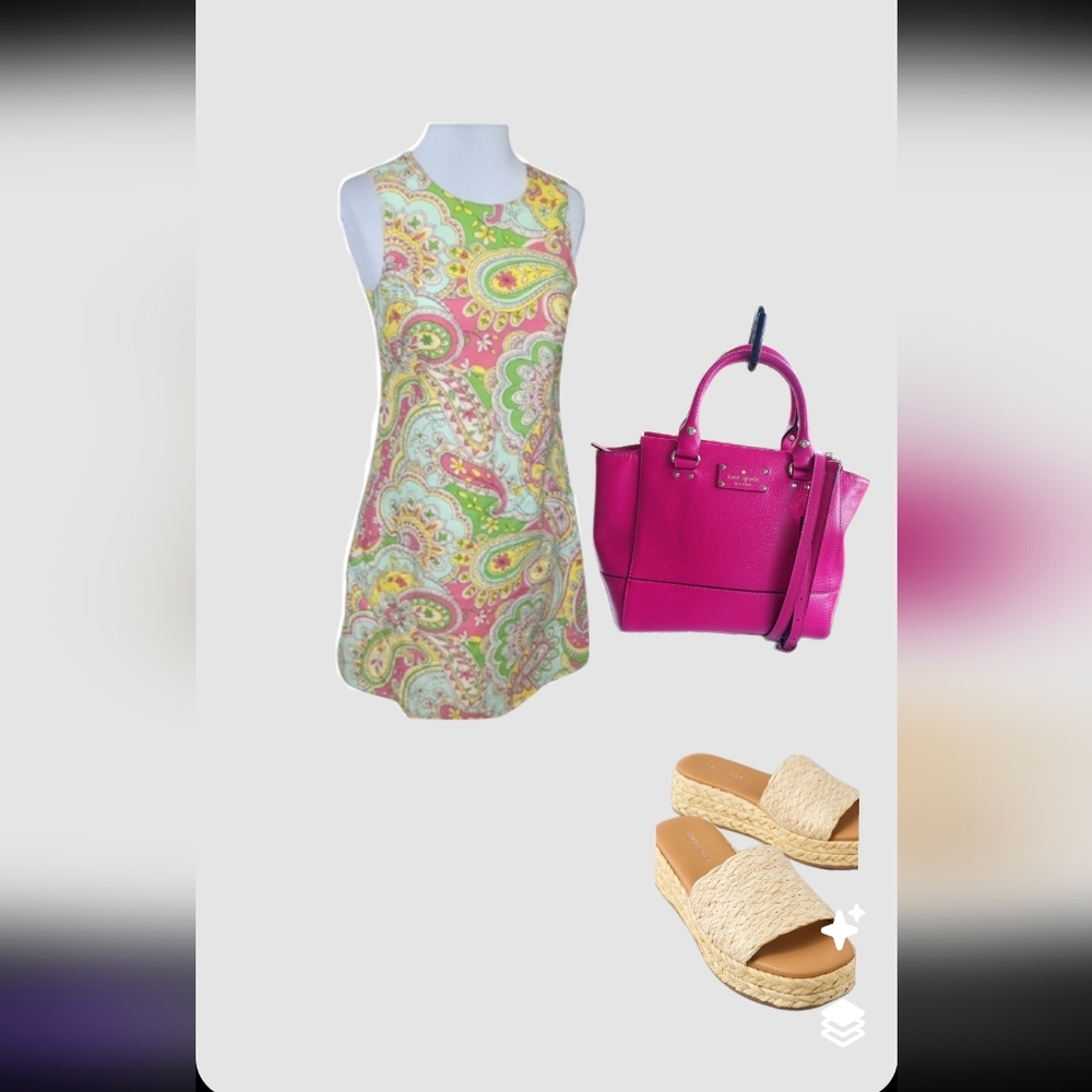 JB by Julie Brown Vibrant Paisley Sleeveless Dress